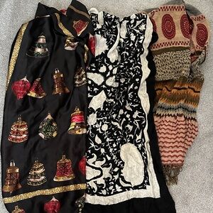 Festive and Patterned Scarves Collection (3)